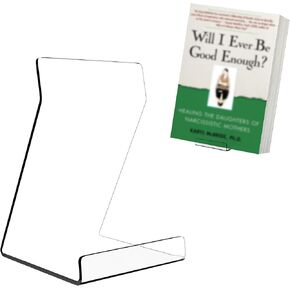Boloyo Acylic Upright Display Stand, 6PC 4 Inch Clear Display Holder Easel Base Picture Frame for Home Office School Store to Display Book, Vinyl Record, Album, LP Cover, Artworks, CDs
