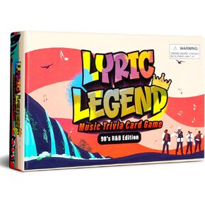 Lyric Legend - R&B Music Trivia Game for 90's Lyrics - Perfect White Elephant Gift for Adults, Secret Santa or 90’s Trivia Throwback Games - Can You Finish The R&B Lyrics?