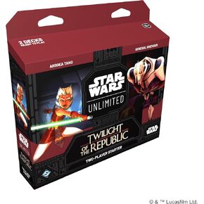 Fantasy Flight Games Star Wars: Unlimited TCG Twilight of The Republic Starter Set - Master The Clone Wars! Trading Card Game for Kids and Adults, Ages 12+, 2 Players, 20 Min Playtime, Made