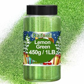 1 lb Christmas Extra Fine Glitter Set Red and Green Fine Glitter Plastic Glitter Powder for Christmas and Holiday Scrapbooking Crafts Tumblers Nails Ornaments(Red and Green)