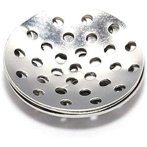50Pcs Rhodium 25mm Brooch Base Brooches Bouquet Beading Back Holes Pad Cabochon Bezel Round Blank Tray Setting Beads for DIY Jewelry Making, Jewelry Findings