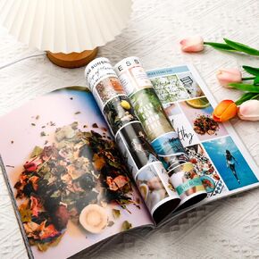 2025 Vision Boards Book Supplies for Women,Inspirational Magazines Collage Journal Stickers Kit,1000+Vision Mood Board Pictures Quotes,112P Visualization Boards Clip Art for Beginners(no Tear line)