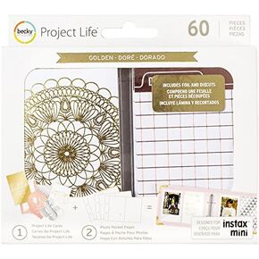 Project Life Value Kit Instagram-Golden Edition-Gold Foil (60 Piece)