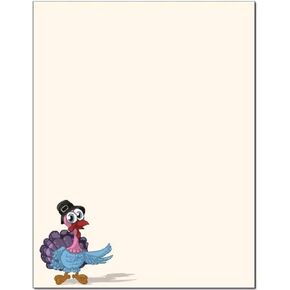 Turkey Day Letterhead Laser & Inkjet Printer Paper (25 Pack)
