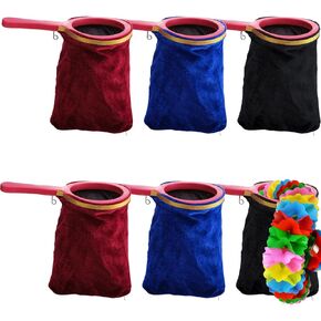 DEAYOU 6 Pack Magic Prop Change Bag with Zipper, Make it Appear or Disappear Magic Trick Bag, Classic Vanishing Effect Magic Accessories for Stage Performance, Magician, Beginner, Adult, Boy, Girl