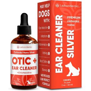 Dog Ear Cleaner | OTIC+ Ear Cleaner Dog | Ear Cleaner for Dogs | Dog Ear Infection | Dog Ear Cleaning Solution | Dog Ear Wash | Ear Drops for Dogs | Dog Ear Drops | Otic Ear Solution for Dogs | 2 oz