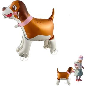 Walking Animal Balloons with wheels Self Standing，Pet Dog Balloons Puppy Dogs Birthday Party Supplies balloon puppy dog party decorations for kids