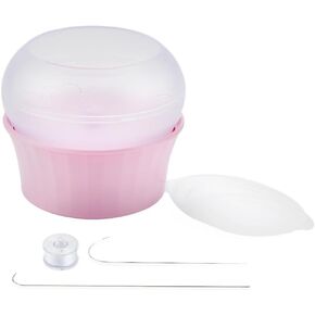 Electric Bead Spinner, USB Rechargeable Bead Spinner with 2 Beading Needles Fast Beading Bead Spinner for Clay Beads Seed Beads Waist Beads