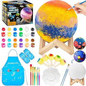 Paint Your Own Moon Lamp Kit, Art Supplies Arts & Crafts Kit for Kids 9-12, Arts and Crafts for Kids Ages 8-12, Crafts for Girls Ages 8-12, Toys Girls Boy Birthday Gift Ages 3 4 5 6 7 8 9 10 11 12+