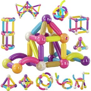 Contixo STEM & STEAM Building Toy Set - 244-Piece Bristle Shape 3D Tiles for Kids Ages 3-8, Educational Construction Blocks for Creative Stacking & Learning, Hands-On Play