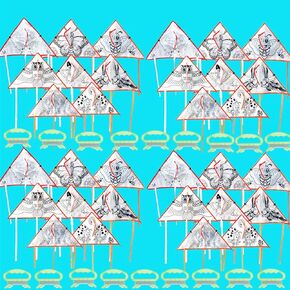 20 DIY Color Filled Kite for Kids Kite Making Kit Bulk, Painting Kites,Decorating Coloring Kite Party Pack,Colorful Life Kite for Kids & Adults, Extremely Easy to Fly Kite for Beginner