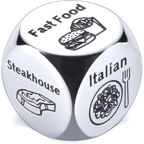 Stocking Stuffers for Women Men, Funny White Elephant Gifts for Adults Useful, Christmas Adult Party Games, Valentines Day Gifts for Him Bf Mens Boyfriend, Santa Swap Gift Exchange Food Dice