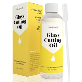 Glass Bottle Cutter & Glass Cutting Oil, Premium Glass Cutter for Bottles & Glass Cutting Oil Bundle - DIY Glass Bottle for Cutting Beer, Wine or Soda Round Bottles & Mason Jars, Perfect Bottle Cutter