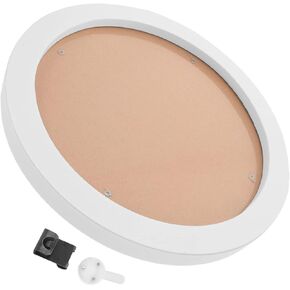 Artibetter Round Photo Frame Wood Embroidery Hoop Frame Round Embroidery Hoops Round and Oval Embroidery Hoop Display Frame Circle for Art Ring Imitated Wood Display Frame Cross Stitch White