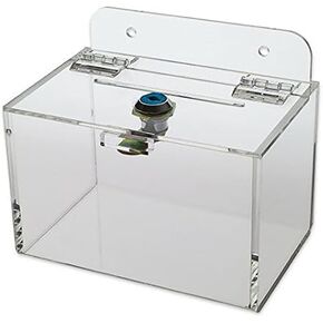 Source One Small Wall Mount Donation Box/Comment Box 5 inch Wide