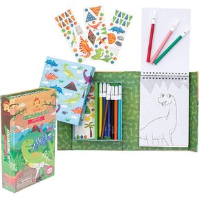 Tiger Tribe Coloring Set - Magical Creatures, Activity Set for Kids, incl. Stickers & Markers Portable Storage Box, Perfect for Travel, Great Gift