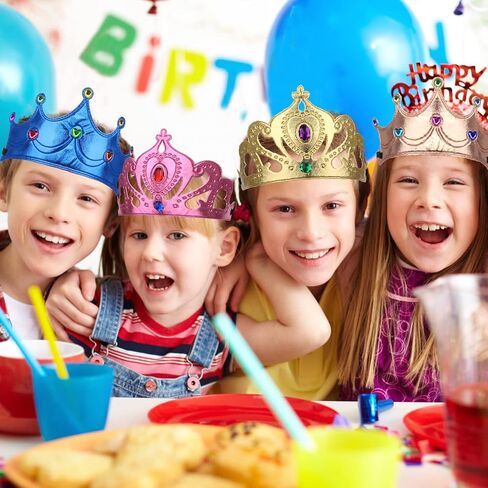 AHIER 23 Pieces Foam Crowns Set, Princess Tiaras Crowns DIY Party Crowns Make Your Crowns With Diamond Sticker in Saudi Arabia