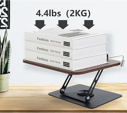 Computer Bracket Height&Angle Adjustable Book Holder 360° Rotating Base Foldable Cookbook Stand Recipe Book Holder with Elastic Page Clips in Saudi Arabia