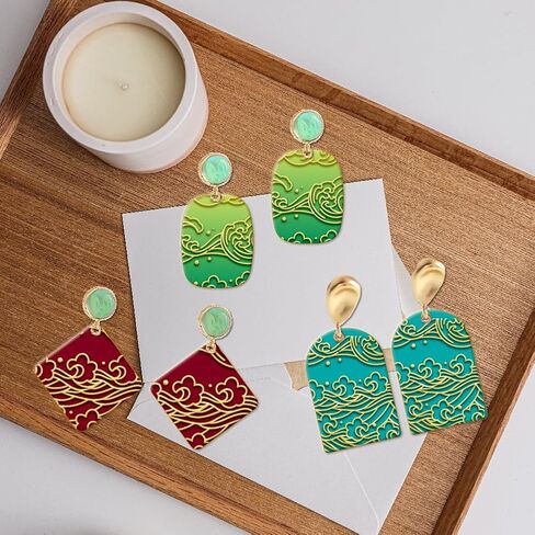 CHGCRAFT Wreath Clay Texture Mat Clay Modeling Pattern Pad Flower Texture Sheets for Polymer Clay Making Earrings Jewerly Tools, 4×2.6inch in Saudi Arabia