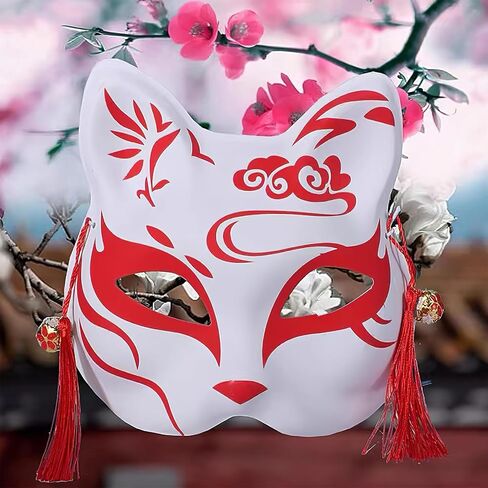 Toddmomy Therian Cat Mask Fox Mask - 10 قطع أقنعة قط غير مطلية أقنعة ثعلب فارغة أقنعة ثعلب ورقية بيضاء قناع قطة فارغ قناع قابل للطلاء قناع تنكر DIY لحفلات الهالوين in Saudi Arabia