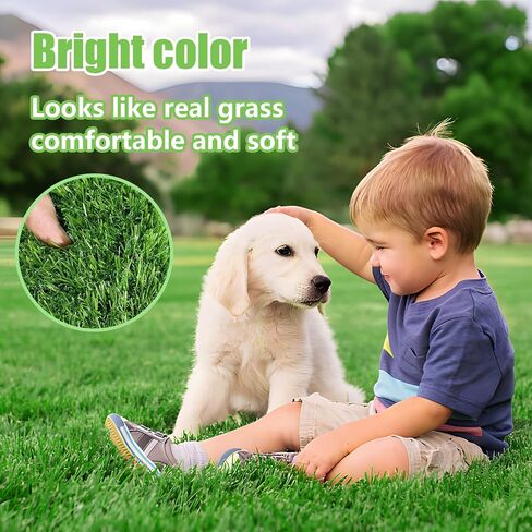30 x 20 inches 2 Pack Fake Grass Pee for Dogs Artificial Grass Rug Pad for Puppy Potty Washable Grass Mat for Pet Training with Drainage Hole in Kuwait