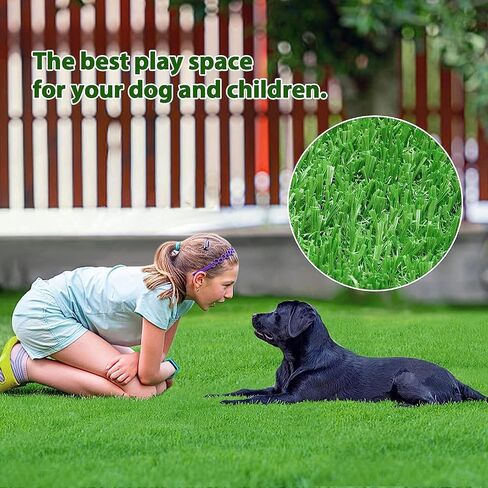 30 x 20 inches 2 Pack Fake Grass Pee for Dogs Artificial Grass Rug Pad for Puppy Potty Washable Grass Mat for Pet Training with Drainage Hole in Kuwait