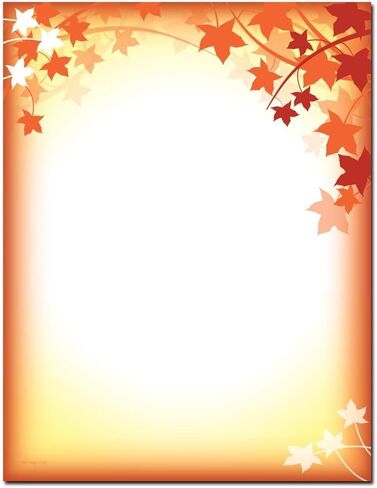 Turkey Day Letterhead Laser & Inkjet Printer Paper (25 Pack) in Kuwait