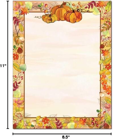 Turkey Day Letterhead Laser & Inkjet Printer Paper (25 Pack) in Kuwait