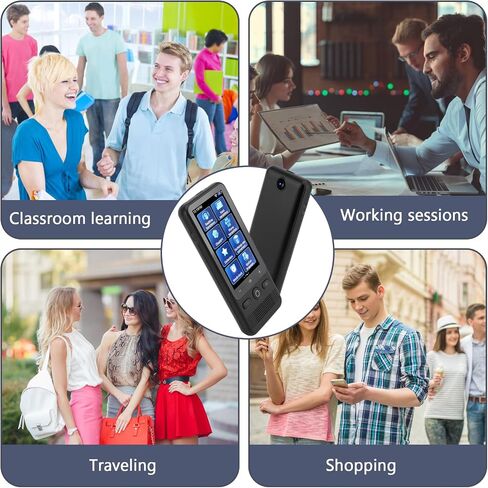 جهاز مترجم اللغة لا يحتاج إلى شبكة WiFi، جهاز مترجم ChatGPT AI 2024، يدعم 138 لغة، يدعم WiFi/غير متصل/الصورة، للأعمال التعليمية أثناء السفر in Saudi Arabia