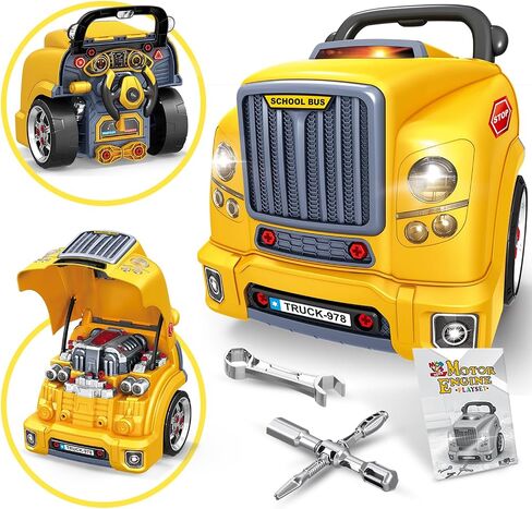 Educational Truck Engine Toy Playset with Lights & Sounds for 4-7 Year Old Boys in Kuwait