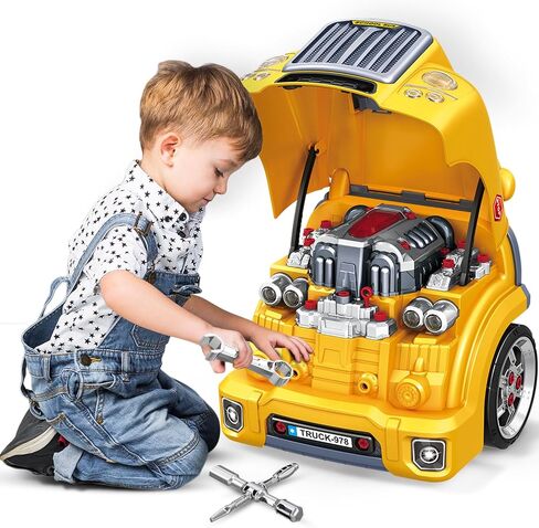 Educational Truck Engine Toy Playset with Lights & Sounds for 4-7 Year Old Boys in Kuwait