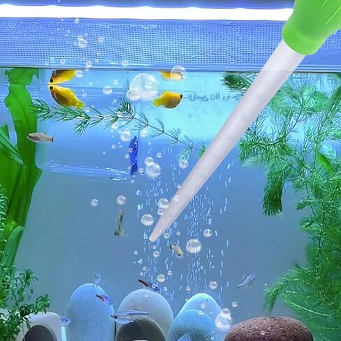 قطعتان من الماصات الطويلة لتغذية المرجان لحوض السمك، أداة تنظيف خزان الأسماك، وحدة تغذية سفلية مائية، أداة تنظيف النفايات اليدوية، قطارة سيفون لإكسسوارات حوض السمك in Kuwait