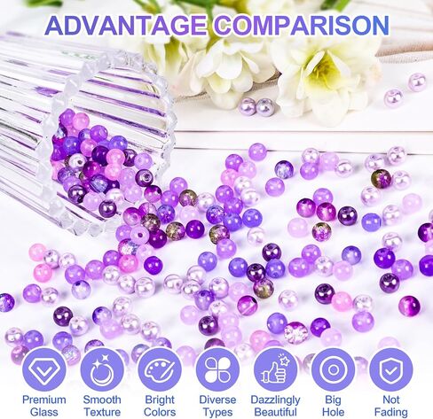 XSEINO About 3000PCS 4mm Glass Beads Bracelet Making Kit,24 Assorted Dreamy Blue Ocean and Green Series Colorful Crystal Beads for Bracelet and Jewelry Making and DIY Crafts,Friendship Bracelets in Kuwait