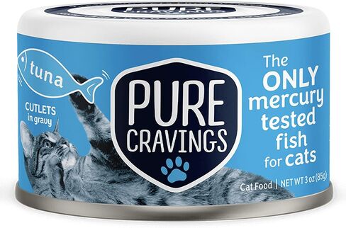 Wet Cat Food Variety Pack Tuna, Salmon, Sardines, Tuna/Salmon in Gravy, 100% Mercury-Tested, Moist Can Fish for Cats, Grain-Free, Protein, Non-GMO, Pack of 12 in Saudi Arabia