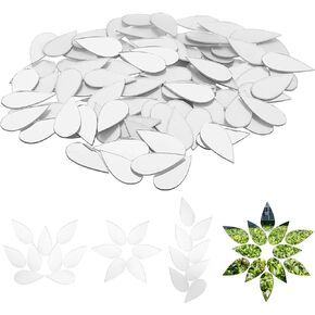 Teardrop Small Mirrors for Crafts, 200pcs 0.5x1 Inch Craft Mirrors Mirror Tiles Self Adhesive Acrylic Mini Mirrors Fancy Tiny Mirror Pieces for Crafts Disco Ball Mirror Tiles for Crafts Art Door Wall