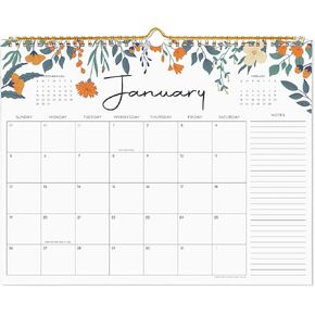 Desk Calendar 2025-2026 with Desktop Mat, Cabbrix Large Desk Pad Calendar 22 x 17 Inch Cover 18 Months Runs From January 2025 to June 2026, Floral Design Calendar 2025 for Home School and Office (Floral)