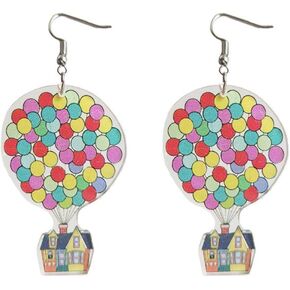 Acrylic Women Teacher Student Dangle Earrings Rainbow Fish Whale Mermaid Earrings Cute Teacher Gift