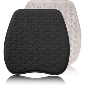 Gel Seat Cushion Office Chair Cushion Soft&Breathable Cooling Honeycomb Design for Office Chair Wheelchair Car Home Travel Outdoor Kitchen Dining Room (Classic Black)