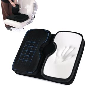 HOMBYS Orthopedic Seat Cushion for Office Chair, Foam Ergonomic Adjustable Chair Seat Cushion with A Hole for Reducing Tailbone Pain, Suitable for People with Haemorrhoids