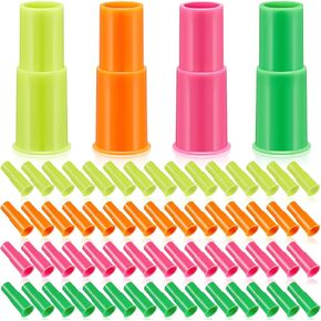 60 Pcs Plastic Whistles Colorful Toy Whistle Loud Noisemaker Whistles Bulk Birthday Whistles Party Favors Piñata Goodie Bag Fillers Games Prizes Assorted Colored Whistles