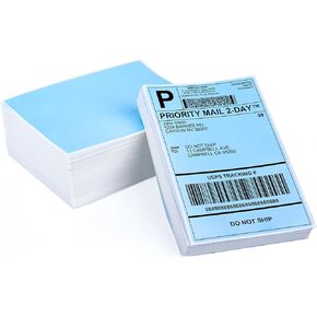 Memoking 4x6 Thermal Direct Shipping Label - 4''x 6'' Fan-Fold Labels for Shipping Labels, Barcodes, Address, Mail, Product Logo Labels,Small Business Labeling, Yellow (500pcs)