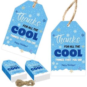 50pcs Bubbles Summer Gift Tags with String Summer Party Favors End of The Year Gift Tag Labels for Teacher Classroom Party Decorations Beach Themed