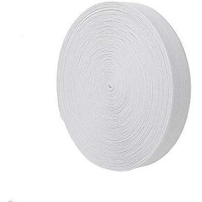 uproll Elastic Bands Spool Sewing Band Flat Elastic Cord (White, 3/4 Inch)