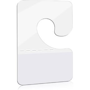 Prudiut 300 Pack Hang Tabs Hook Hang Tags Adhesive Hanging Tabs Heavy Duty Sticky Tabs Hang Hooks for Retail Displays in Business Shops(1.1×1.7 Inch)