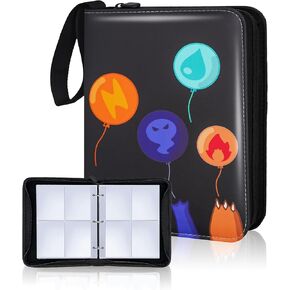 حافظة بطاقات تجارية مقاومة للماء مكونة من 4 جيوب من كلوفيركات، باللون الأزرق المخضر، 400 جيب مزدوج الجوانب، تناسب 400 بطاقة in Kuwait