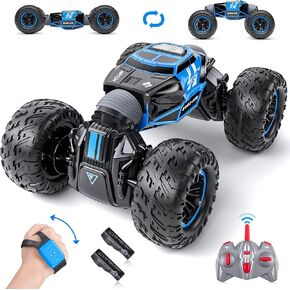 Powerextra Remote Control Car, Gesture Sensing RC Stunt Car with Lights & Dance, Toy for Kids Aged 6-12