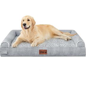 Izbor Orthopedic Dog Bed for Medium Large Dogs, Large Memory Foam Dog Mattress, Waterproof Couch Dog Pet Bed with Removable Washable Cover, Durable Dog Bed, Anti-Slip (Size (44" x 35" x 8"Th))