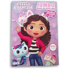 Gabbies Dollhouse Coloring and Activity Book - 80 Pages