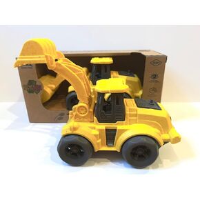 Toddler Excavator Car Toys for 1-3 Year Old, BPA Free, Phthalates Free, Christmas Birthday Gifts for 2 3 4 Year Boy Girl. Dishwasher Safe, Pretend Play, Pool, Beach, Stroller Toys