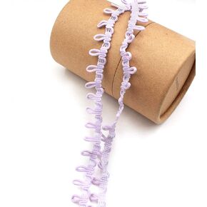 Yalulu 18 Yards Mini Buttonhole Trim Pom Pom Ball Fringe Ribbon Tassel DIY Craft Sewing Accessory for Home Curtain Clothes Pillow Decoration (Black)